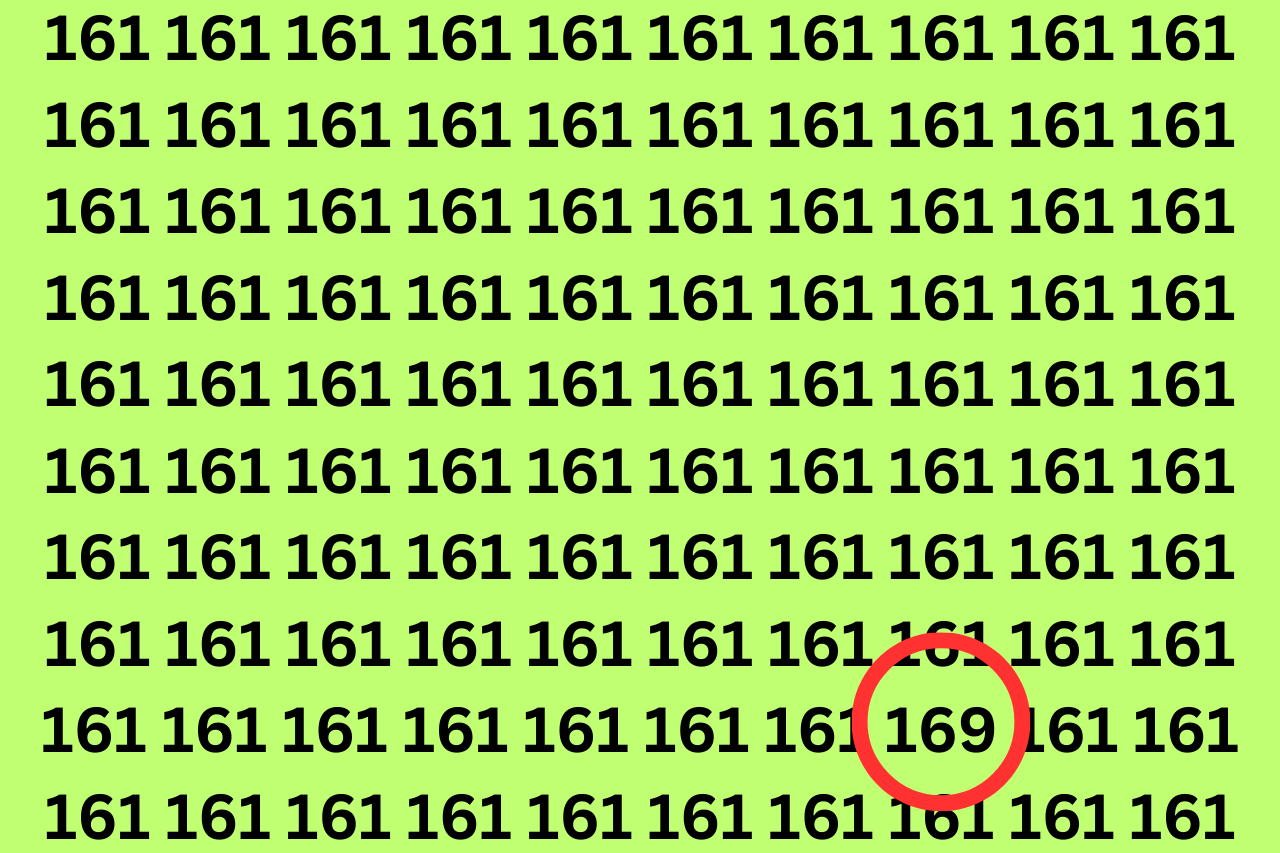 Viral Optical Illusion: दम है तो 10 सेकेंड में 161 नंबरों के झुंड में से 169 नंबर ढूंढो, 90% लोग फैल चुके हैं, अब आप ढूंढो